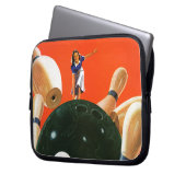 Bowling Strike Laptopschutzhülle (Vorderseite Links)