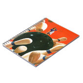 Bowling Strike Notizblock (Linke Seite)