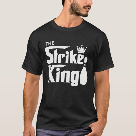 Bowling Strike Parody King Bowler League T-Shirt (Vorderseite)