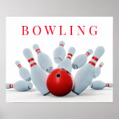 Bowling Strike Poster (Vorne)