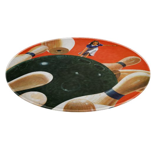 Bowling Strike Schneidebrett (Ecke)