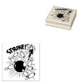 Bowling-Strike-Stempel Gummistempel (Stempel)