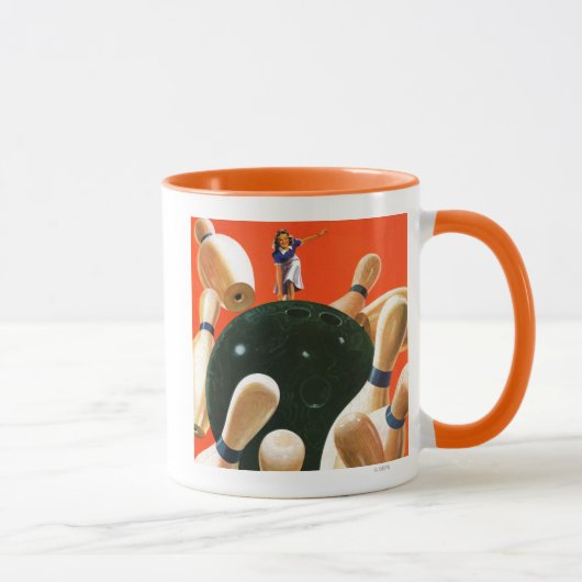 Bowling Strike Tasse (Rechts)
