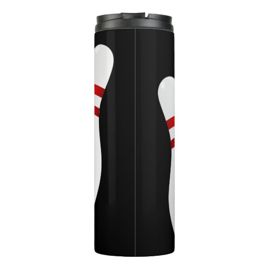 Bowling Strike Thermosbecher (Rückseite)