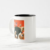 Bowling Strike Zweifarbige Tasse (Vorderseite Links)