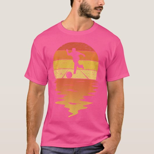 Bowling Sunset 70er Bowling T-Shirt (Vorderseite)