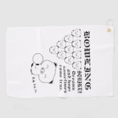Bowling T-Shirt Golfhandtuch (Horizontal)