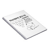 Bowling T-Shirt Notizblock (Rechte Seite)