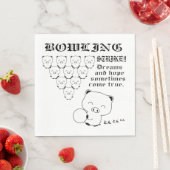 Bowling T-Shirt Serviette (Beispiel)