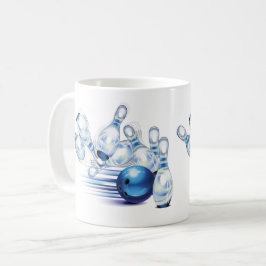 Bowling T - Shirt Trucker Hat Classic Round Sticke Kaffeetasse