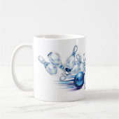 Bowling T - Shirt Trucker Hat Classic Round Sticke Kaffeetasse (Links)