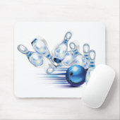 Bowling T - Shirt Trucker Hat Classic Round Sticke Mousepad (Mit Mouse)