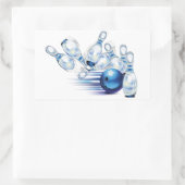 Bowling T - Shirt Trucker Hat Classic Round Sticke Rechteckiger Aufkleber (Tasche)