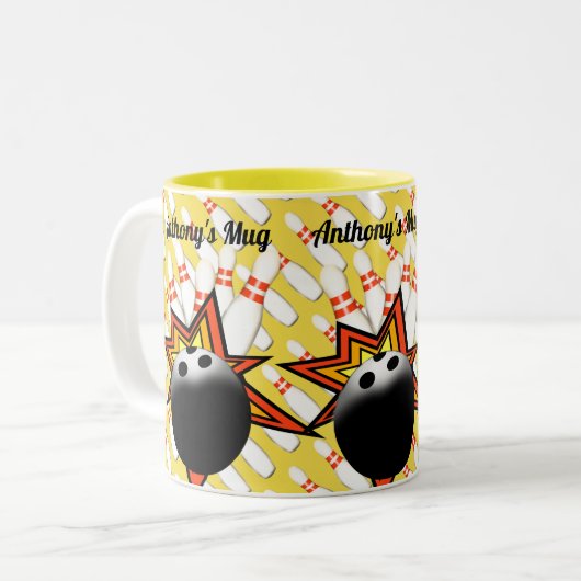 Bowling Tasse (Vorderseite Links)