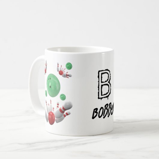 Bowling Tasse (Vorderseite Links)