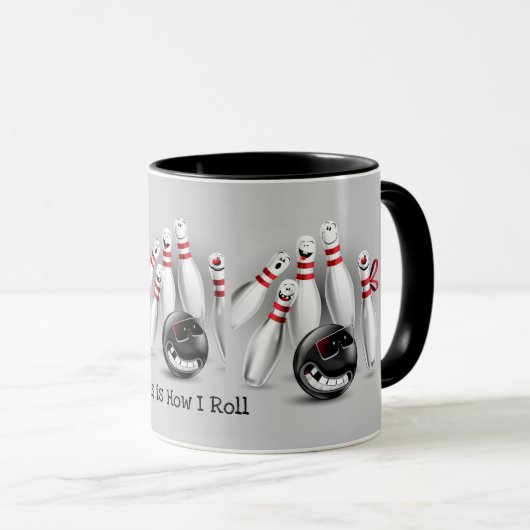 Bowling Tasse - So Roll ich (VorderseiteRechts)