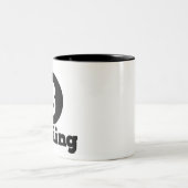 Bowling Team, Bowler Button Spaß Zweifarbige Tasse (Mittel)