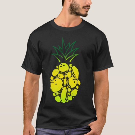 Bowling Team Bowling Ananas T-Shirt (Vorderseite)