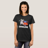 Bowling Team Bowling Cow Bowler Bowling Button Str T-Shirt (Vorne ganz)
