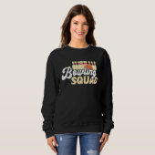 Bowling Team Bowling Squad Bowler Bowling Pin Stri Sweatshirt (Vorne ganz)
