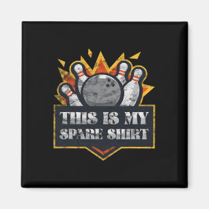 Bowling Team Funny Bowler Liga Vintag Magnet