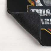 Bowling Team Funny Bowler Liga Vintag Mousepad (Ecke)