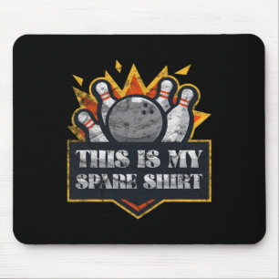 Bowling Team Funny Bowler Liga Vintag Mousepad