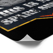 Bowling Team Funny Bowler Liga Vintag Poster (Ecke)