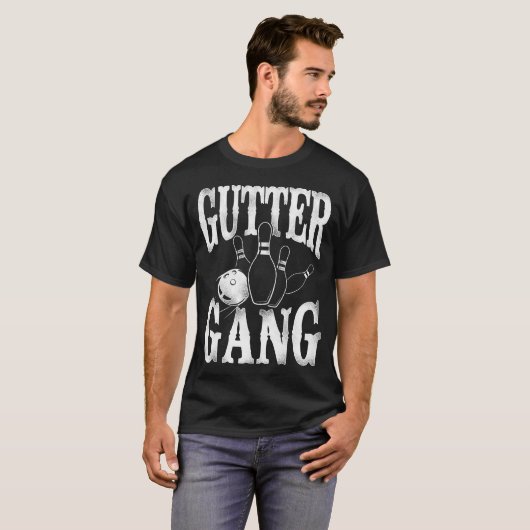 Bowling Team Gutter Gang T-Shirt (Vorne ganz)