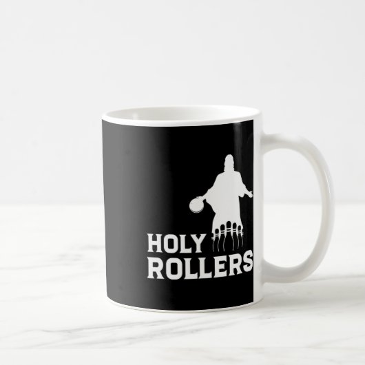 Bowling Team League Name Holy Rollers Kaffeetasse (Rechts)
