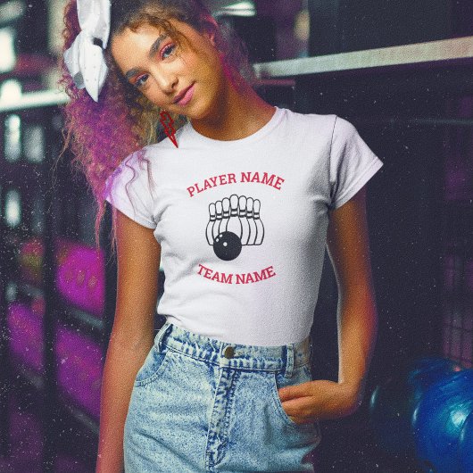 Bowling-Team-Logo | Benutzerdefiniertes Team-Shirt T-Shirt