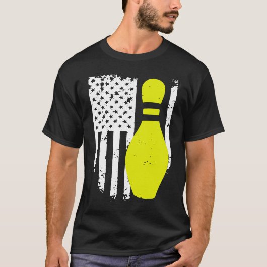 Bowling Team Patriotic Bowling T-Shirt (Vorderseite)