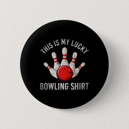 Bowling Team Player Das ist mein glückliches Bowli Button (Vorderseite)