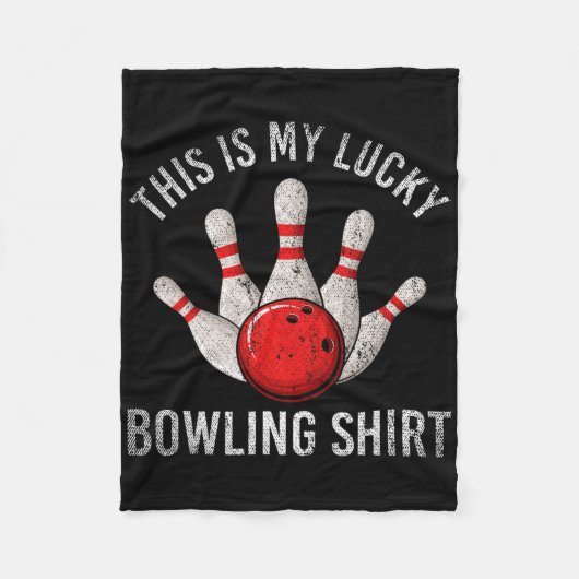 Bowling Team Player Das ist mein glückliches Bowli Fleecedecke (Vorderseite)