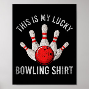 Bowling Team Player Das ist mein glückliches Bowli Poster