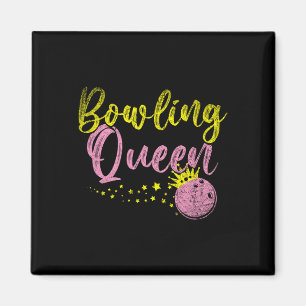 Bowling Team Queen Women Girls Kinder Bowling vers Magnet