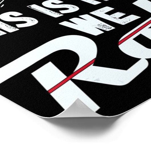 Bowling-Team So rollen wir Männer Frauen Kinder Poster (Ecke)