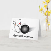 Bowling Team wird bald gut Karte (Gelbe Blume)