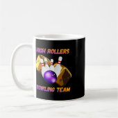 Bowling-Teamdesign mit hohen Rollen Kaffeetasse (Links)