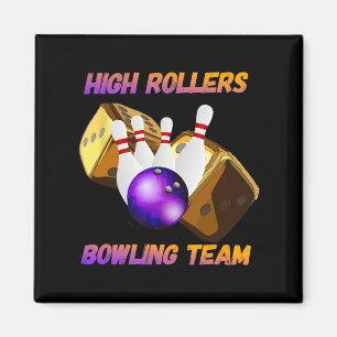 Bowling-Teamdesign mit hohen Rollen Magnet