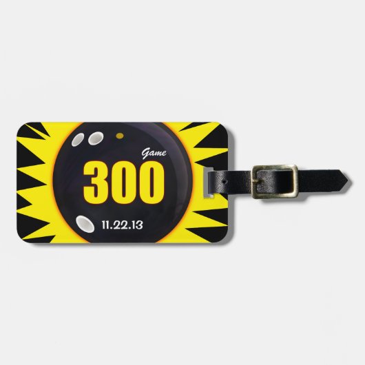 Bowling the Perfect Game, Ball Bag, Gepäckanhänger (Vorderseite horizontal)