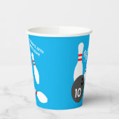 Bowling Thema Kindergeburtstagsfeier Pappbecher (Links)