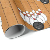 Bowling Themed Birthday Geschenkpapier (Rolleneckpunkt)