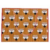 Bowling Themed Birthday Große Geschenktüte (Rückseite)