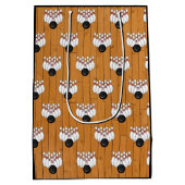 Bowling Themed Birthday Mittlere Geschenktüte (Rückseite)