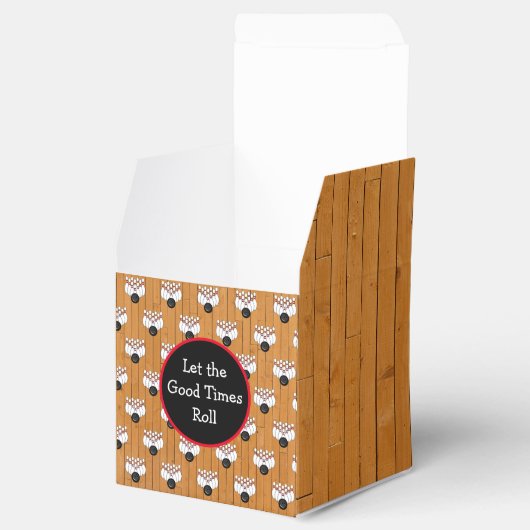 Bowling Themed Birthday Party Geschenkschachtel (Geöffnet)