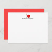 Bowling Themed Personalisiert Stationery Bowling Mitteilungskarte (Vorne/Hinten)