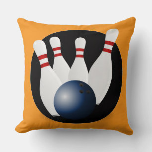 Bowling Throw Pillow Kissen