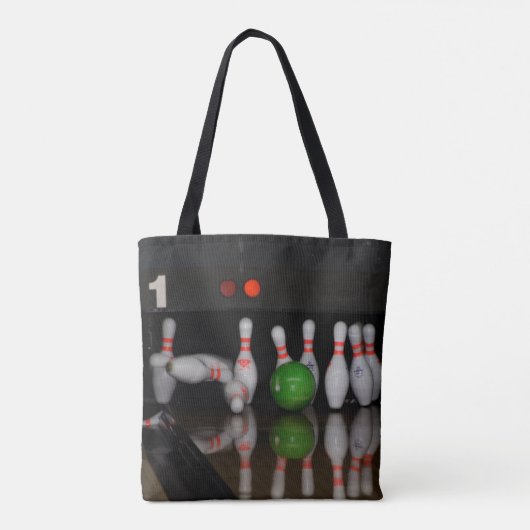 Bowling Tote Bag Tasche (Rückseite)