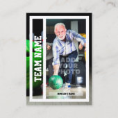 Bowling Trading Card Souvenir Telefonnummerkarte (Vorderseite)